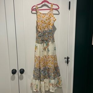 Girls’ floral maxi dress, size 12, NWOT